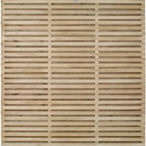 1800x1800mm Contemporary Double Slatted Fence Panel