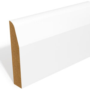 18x144mm Chamfered & Rounded Skirting MDF MR Primed - 4.4m Lengths