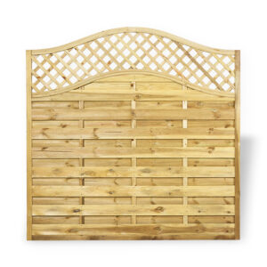 6FT X 6FT Omega Lattice Top Fence Panel