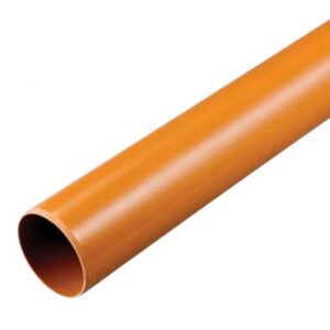 110mm Underground Plain End Pipe - 6m Lengths