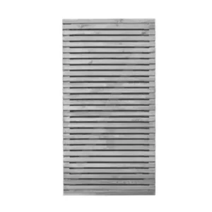 1800x900mm Contemporary Double Slatted Grey Painted Garden Gate